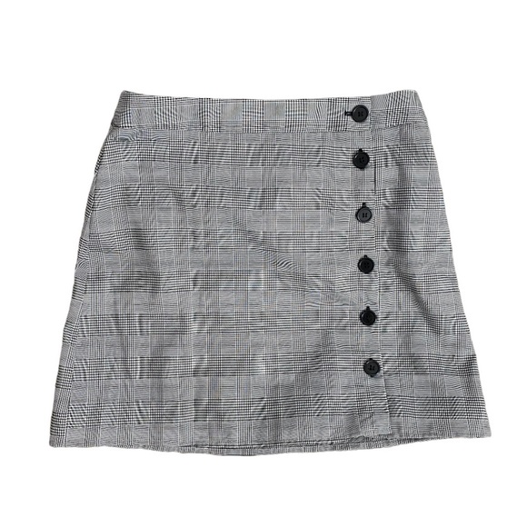 FOREVER 21 Plaid Skirt with Buttons - Picture 1 of 4